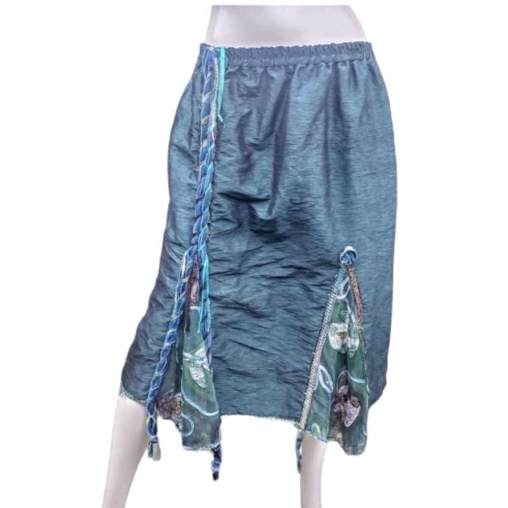 GISELLE SHEPATIN Kapmep skirt peacock